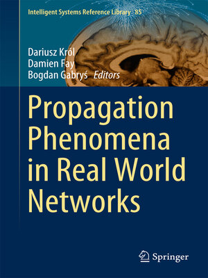 cover image of Propagation Phenomena in Real World Networks